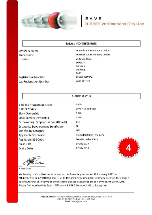 Suparule SA (Pty) Ltd - Confirmation - 2018-2019.pdf